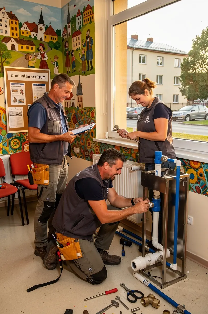 Water pressure regulation for residential plumbing systems